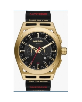 Montre Diesel DZ-4546 Timeframe pour Homme avec Bracelet en Silicone noir 