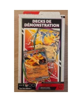 DECK DE DEMONSTRATION CARTE POKEMON PIKACHU ET DRACAUFEU