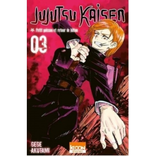 JUJUTSU KAISEN TOME 3 RETOUR DU BATON MANGA 