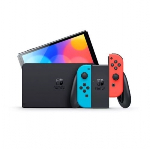 NINTENDO SWITCH OLED  BLEU ET ROUGE JOYCON OFFICIELLE 