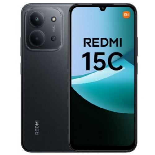 REDMI 15C NOIR 128GO 5G RAM:4GO 50MPX BATTERIE:6000MAH ECRAN:120HZ(6.9')