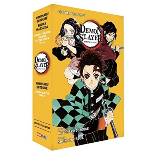 Coffret Demon Slayer - Roman jeunesse N°01 + Tome 01