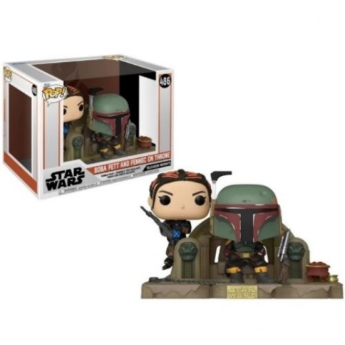 POP 486 STAR WARS BOBA FETT AND FENNEC ON THRONE