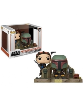 POP 486 STAR WARS BOBA FETT AND FENNEC ON THRONE