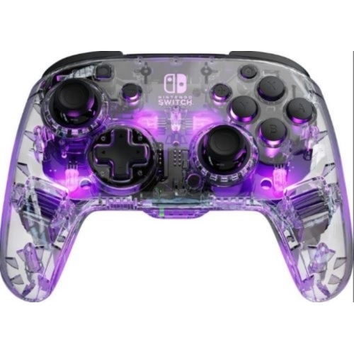 MANETTE SWITCH SANS FIL AFTERGLOW TRANSPARENTE RGB 