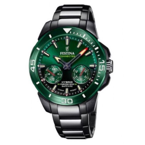 F20646 Montre Connectée Festina Chrono Bike en Acier et PVD Noir