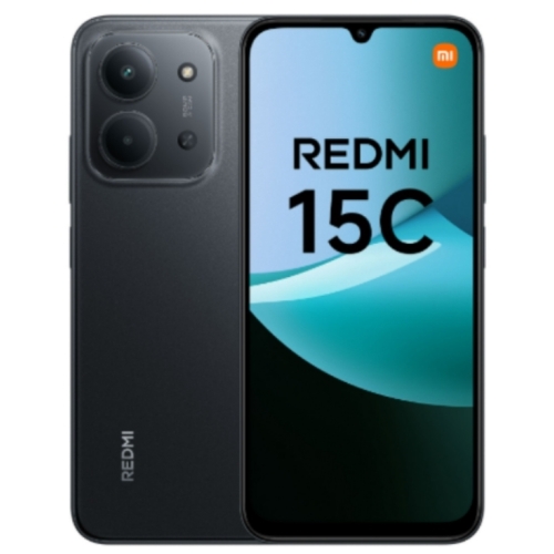 REDMI 15C NOIR 128GO 4G RAM:4GO 50MPX BATTERIE:6000MAH ECRAN:120HZ(6.9')