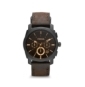  MONTRE HOMME FOSSIL FS4656 BRACELET CUIR MARRON