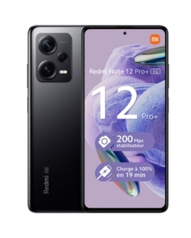 REDMI NOTE 12 PRO+ 5G NOIR 256GO RAM:8GO 200MPX ECRAN:OLED 120HZ PLAYSTORE 