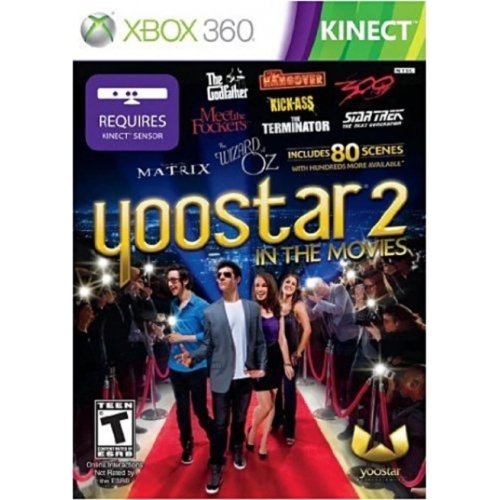 YOOSTAR 2 IN THE MOVIES KINECT XBOX 360 AVEC NOTICE 