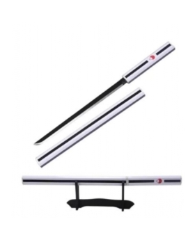 SH-502W-MI MINI KATANA SASUKE NARUTO BLANC + SUPPORT