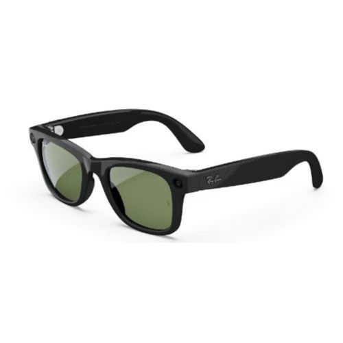 LUNETTE IA META CAMERA RAY-BAN WAYFARER SHINY BLACK