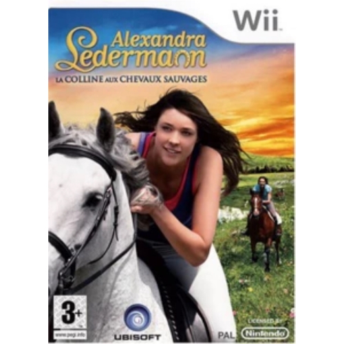 ALEXANDRA LEDERMANN LA COLLINE AUX CHEVAUX SAUVAGES WII AVEC NOTICE 