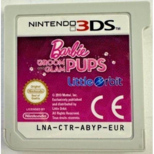 BARBIE GROOM GLAM PUPS 3DS LOOSE 