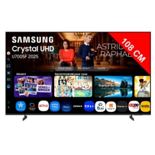 TV SAMSUNG TU43U7005F LED 108CM TNT HD SMART TV 4K ULTRA HD HDR 