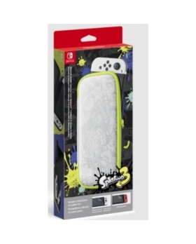 Pochette De Transport Nintendo Switch OLED Edition Splatoon 3 et Ecran de Protection