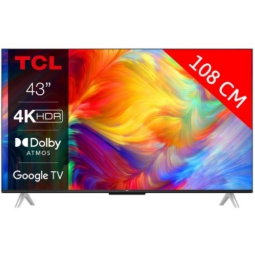 TV TCL 43P637 108CM TNT HD 4K HDR UHD SMART TV HDMI/USB 