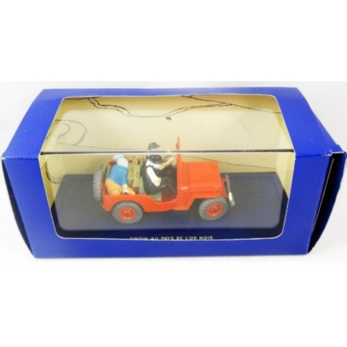 Tintin - Editions Atlas - N° 07 La Jeep Willys rouge Tintin au pays de l'or