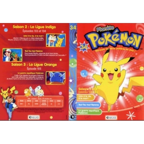 PLANETE POKEMON SAISON 2-3 EPISODES 103 a 105 Dvd