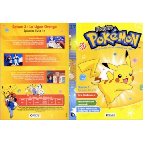 PLANETE POKEMON SAISON 3 EPISODES 112 a 114 Dvd 