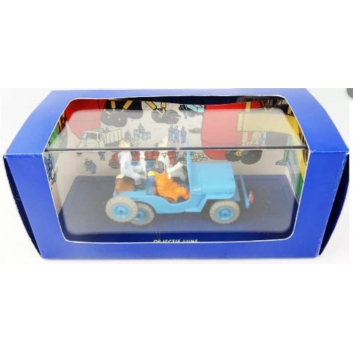 Tintin - Editions Atlas - N° 01 La Jeep Willys bleue Tintin Objectif Lune