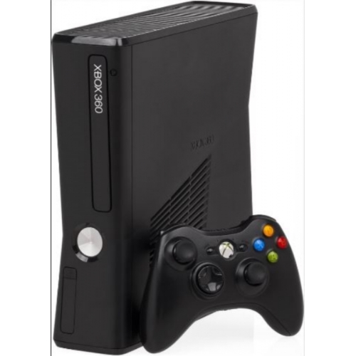 XBOX 360 SLIM 250GO COMPLETE MANETTE OFFICIELLE BLANCHE + KINECT 