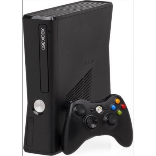 XBOX 360 SLIM 250GO COMPLETE MANETTE OFFICIELLE BLANCHE + KINECT 