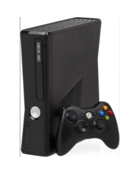 XBOX 360 SLIM 250GO COMPLETE MANETTE OFFICIELLE BLANCHE + KINECT 