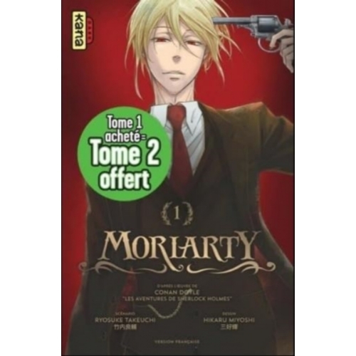 Pack 1+1 Moriarty (Tomes 1+2) OP 1+1 Kana 2024 Manga 