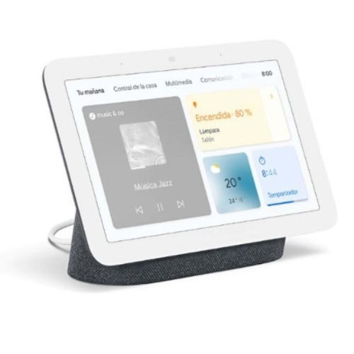 Google Nest HUB 2eme Gen GUIK2 Haut-Parleur Intelligent 7" Gris 