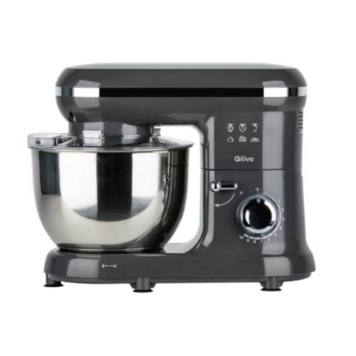 Robot pâtissier QILIVE Q.5179 - Noir 1300 W, Capacité 4.5 L, 10 vitesses, 3 accessoires inclus
