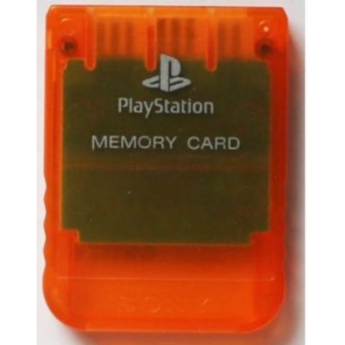 CARTE MEMOIRE PS1 ORIGINAL ORANGE