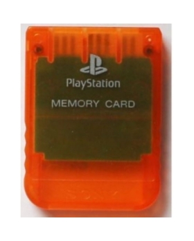 CARTE MEMOIRE PS1 ORIGINAL ORANGE