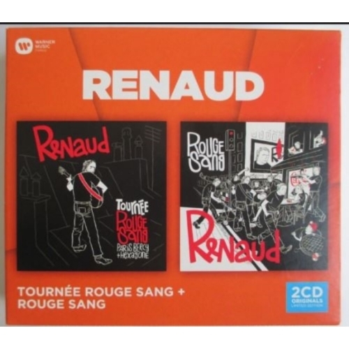 RENAUD SÉCHAN - ÉDITION LIMITÉE CD X 2 "TOURNÉE ROUGE SANG + ROUGE SANG" CD