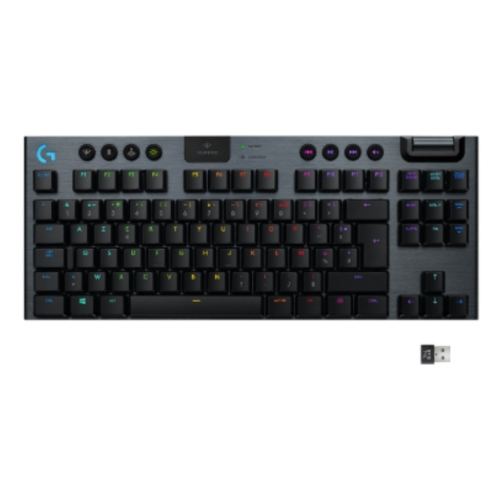 CLAVIER SANS FIL G915 TKL Logitech G G915 Tenkeyless Lightspeed Carbone