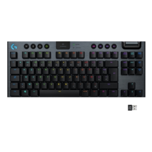 CLAVIER SANS FIL G915 TKL Logitech G G915 Tenkeyless Lightspeed Carbone