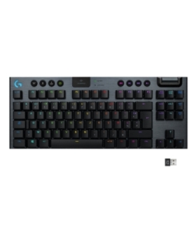 CLAVIER SANS FIL G915 TKL Logitech G G915 Tenkeyless Lightspeed Carbone