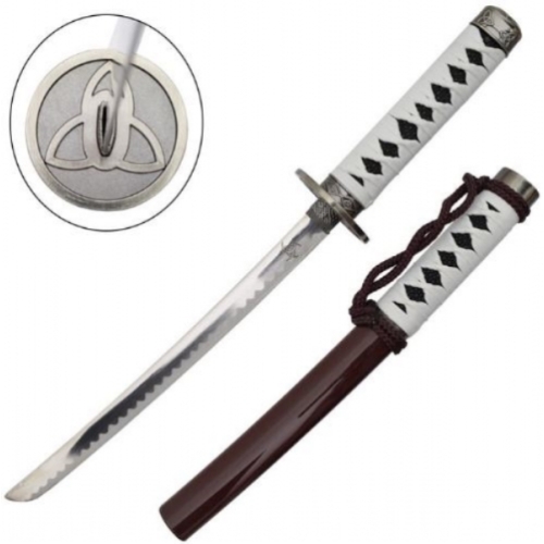 SH-559-MI MINI KATANA WALKING DEAD MICHONNE AVEC SUPPORT