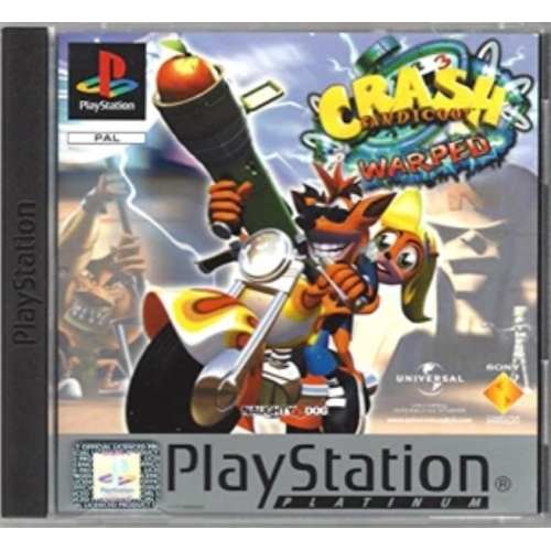 CRASH BANDICOOT WARPED PLATINUM AVEC NOTICE PS1