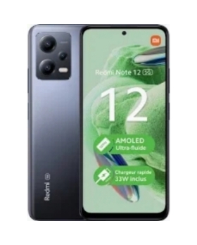 REDMI NOTE 12 5G NOIR 128GO RAM:4GO 50MPX ECRAN:AMOLED(120HZ) PLAYSTORE 