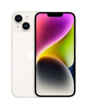 IPHONE 14 128GO BLANC 5G BATTERIE:100% + COQUE ET VERRE TREMPE OFFERT