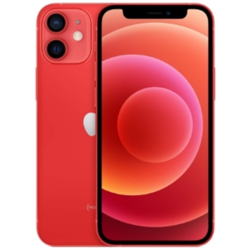 IPHONE 12 MINI ROUGE 5G 64GO BATTERIE:100% + COQUE ET VERRE TREMPE OFFERT 