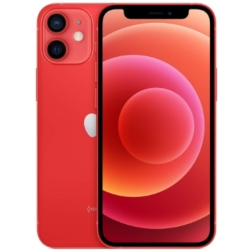 IPHONE 12 MINI ROUGE 5G 64GO BATTERIE:100% + COQUE ET VERRE TREMPE OFFERT 