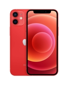 IPHONE 12 MINI ROUGE 5G 64GO BATTERIE:100% + COQUE ET VERRE TREMPE OFFERT 