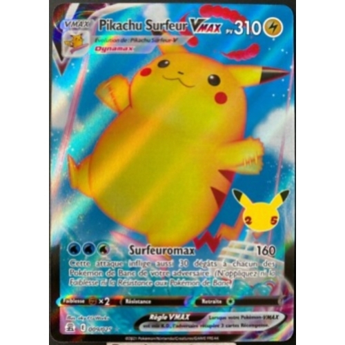 PIKACHU SURFEUR VMAX PV310 009/025