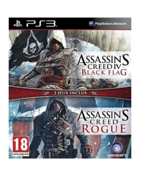 Compil Assassin's Creed 4 Black Flag + Rogue PS3 AVEC NOTICE 