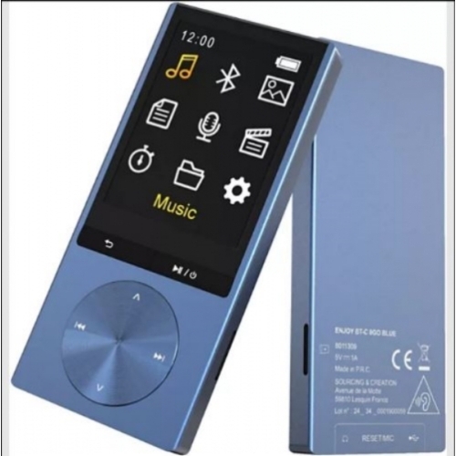 Lecteur MP4 ESSENTIELB ENJOY BT-C 8Go Bleu USB-C/BLUETOOTH AUTONOMIE:41H 