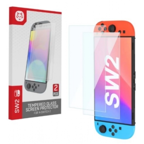 2X VERRE TREMPE TOPWOLF POUR NINTENDO SWITCH 2