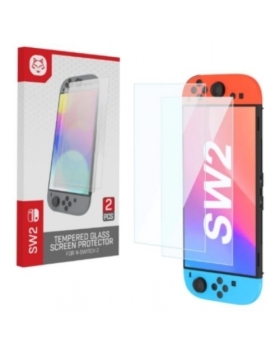 2X VERRE TREMPE TOPWOLF POUR NINTENDO SWITCH 2