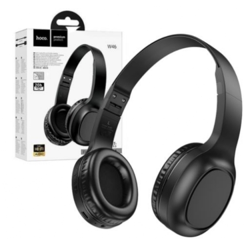 Casque BLUETOOTH AUTONOMIE:20h HOCO W46 NOIR